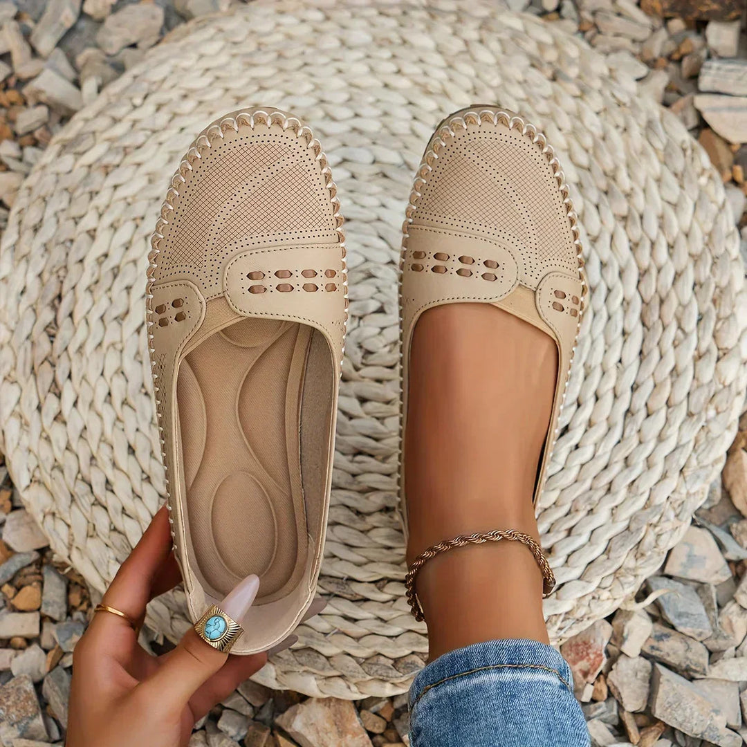 Flat Slip On Loafers with Rounded Toe for All Day Comfort