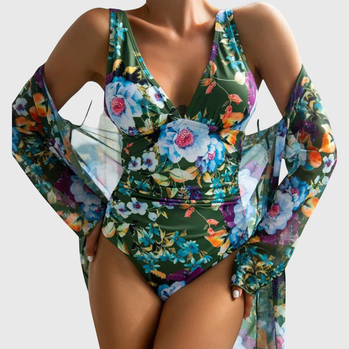 Handcrafted Floral Swimsuit Set