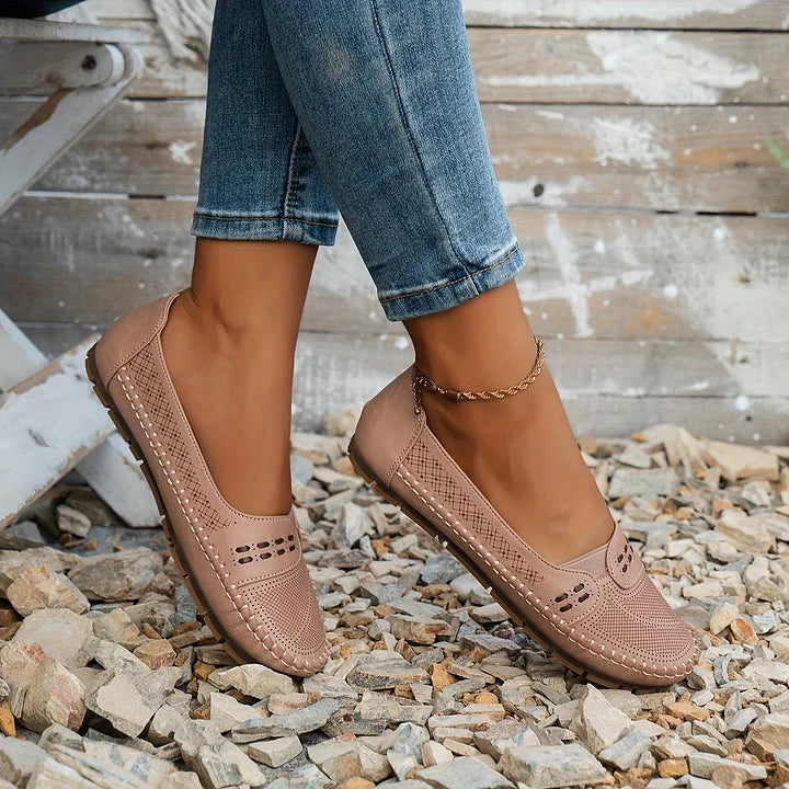 Flat Slip On Loafers with Rounded Toe for All Day Comfort