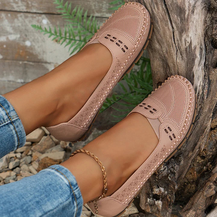 Flat Slip On Loafers with Rounded Toe for All Day Comfort