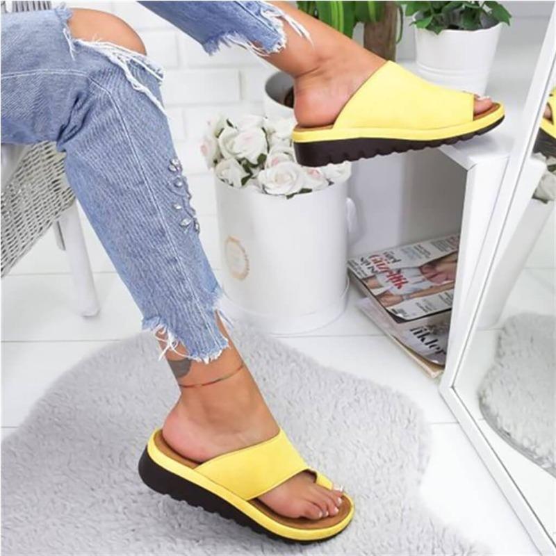 Orthopedic Slide Sandals Women Bunion Corrector Platform