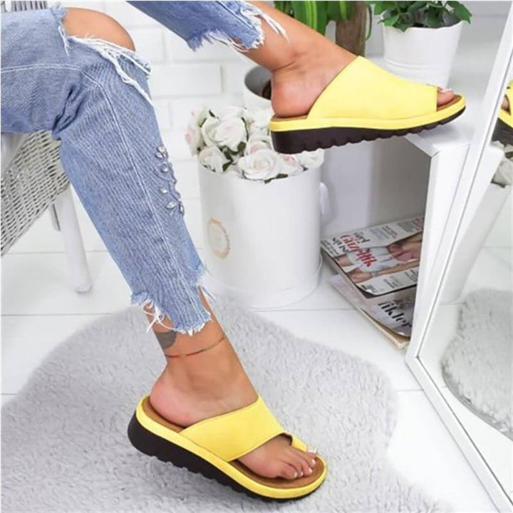 Orthopedic Slide Sandals Women Bunion Corrector Platform