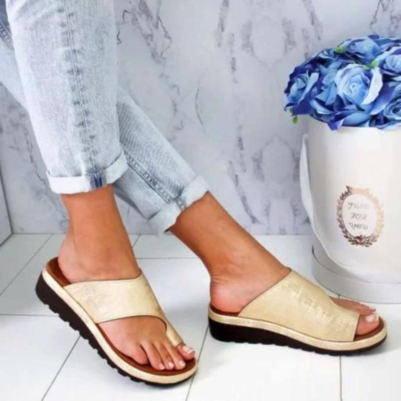 Orthopedic Slide Sandals Women Bunion Corrector Platform
