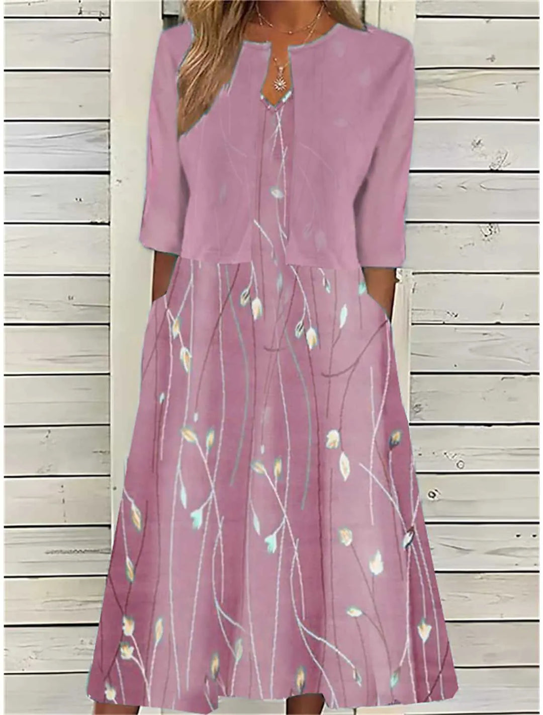Effortless Midi Dress Breathable Lightweight Versatile Day to Eve