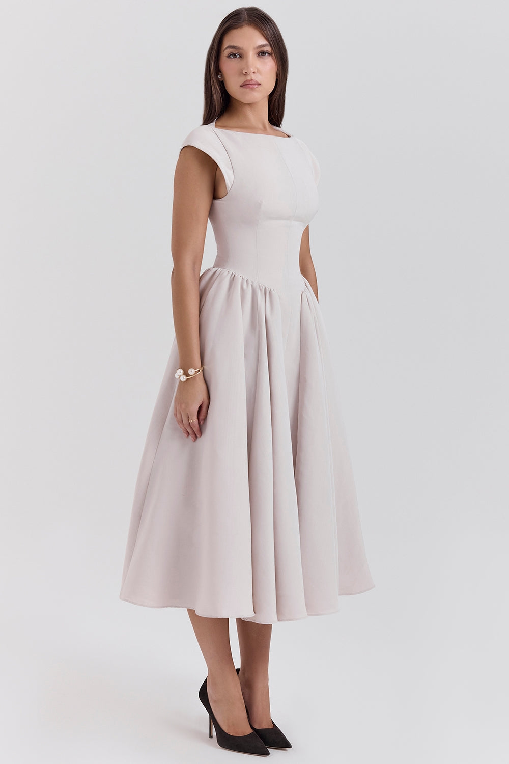 Women's Midi Dress Flowy Relaxed Fit