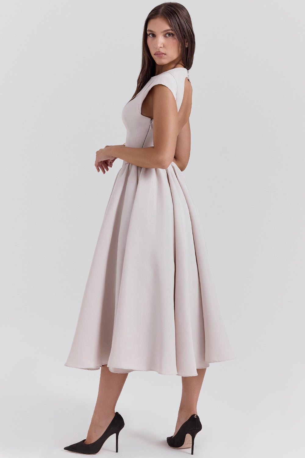 Women's Midi Dress Flowy Relaxed Fit