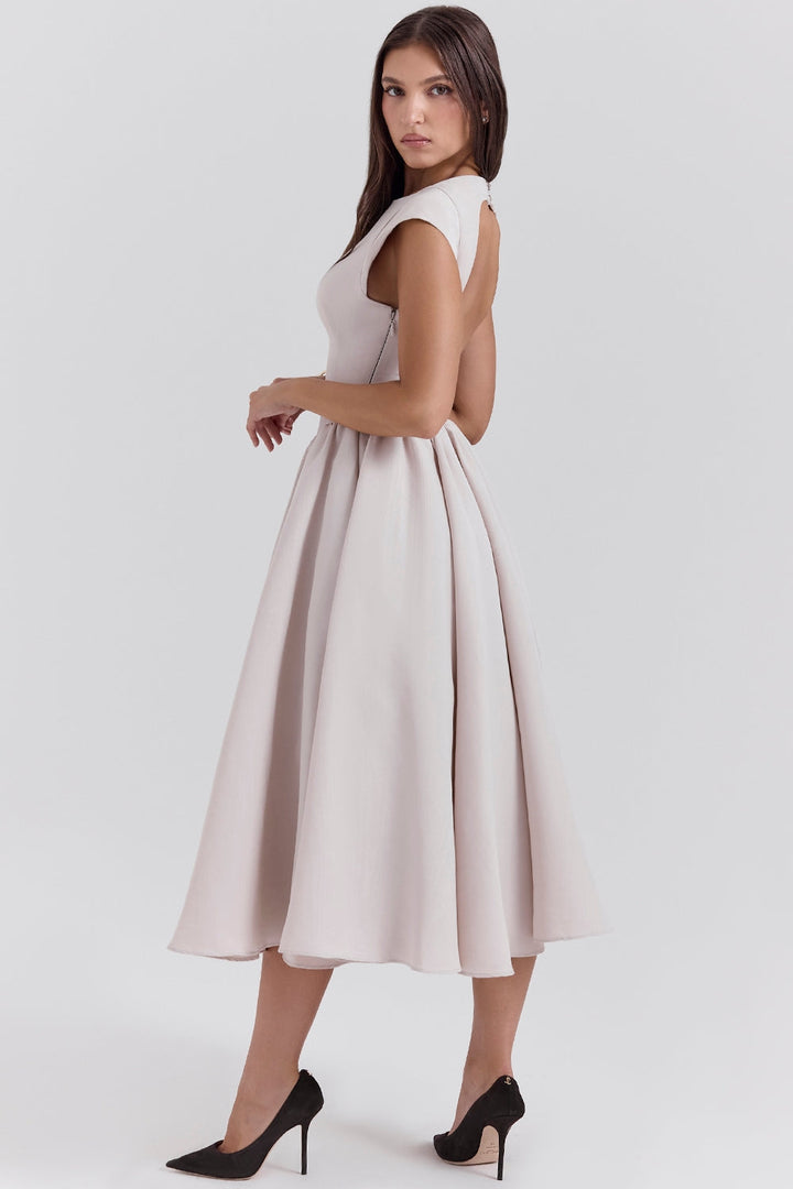 Women's Midi Dress Flowy Relaxed Fit