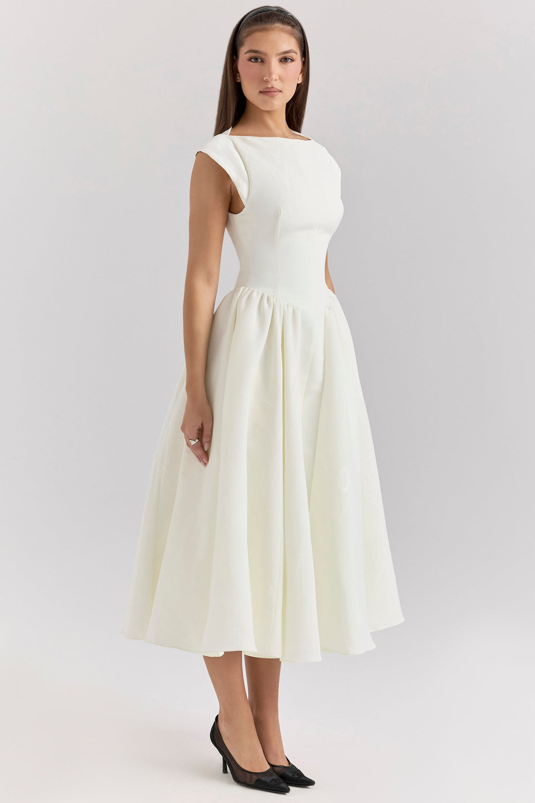 Women's Midi Dress Flowy Relaxed Fit