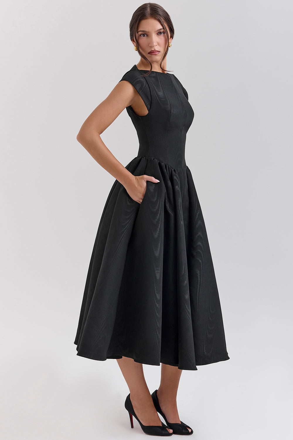 Women's Midi Dress Flowy Relaxed Fit