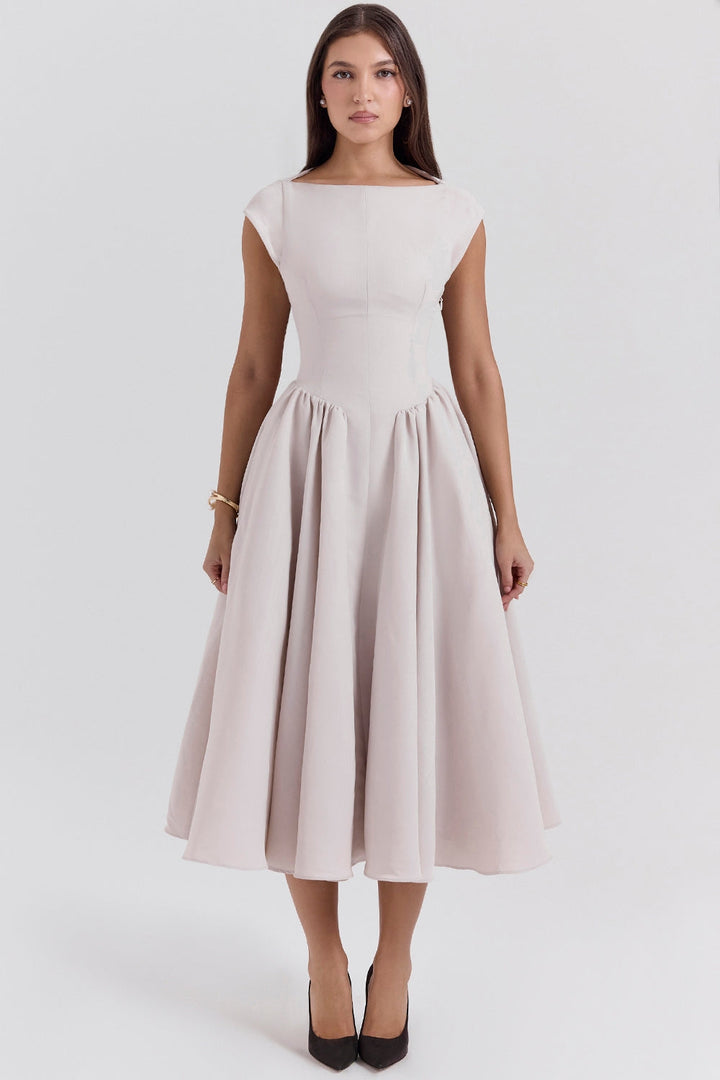 Women's Midi Dress Flowy Relaxed Fit