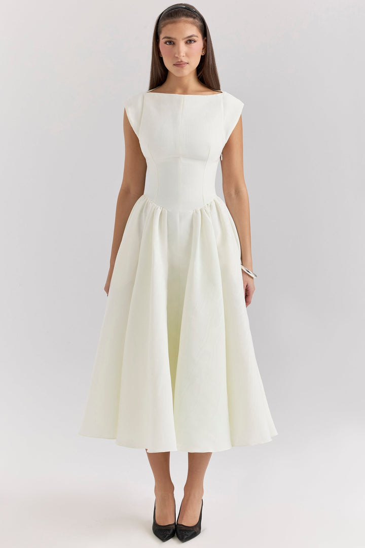 Women's Midi Dress Flowy Relaxed Fit