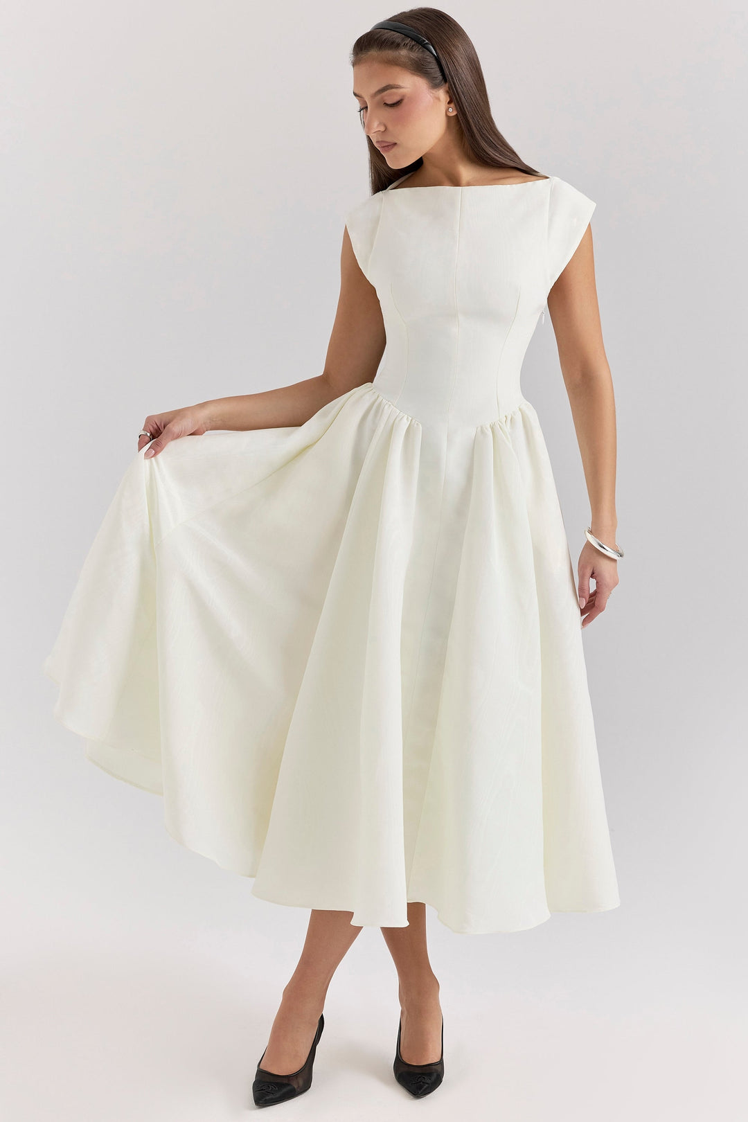 Women's Midi Dress Flowy Relaxed Fit