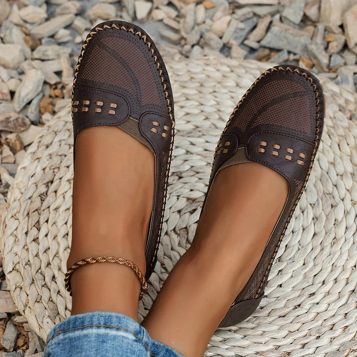 Flat Slip On Loafers with Rounded Toe for All Day Comfort