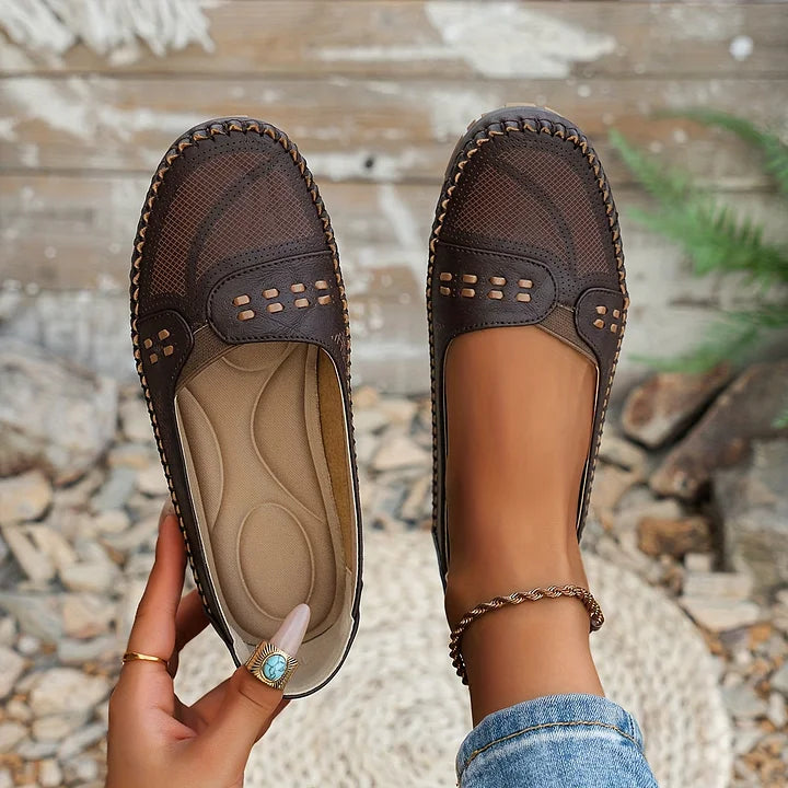 Flat Slip On Loafers with Rounded Toe for All Day Comfort